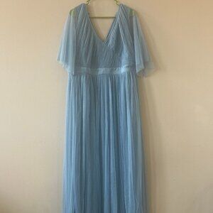 ASOS soft blue maxi dress